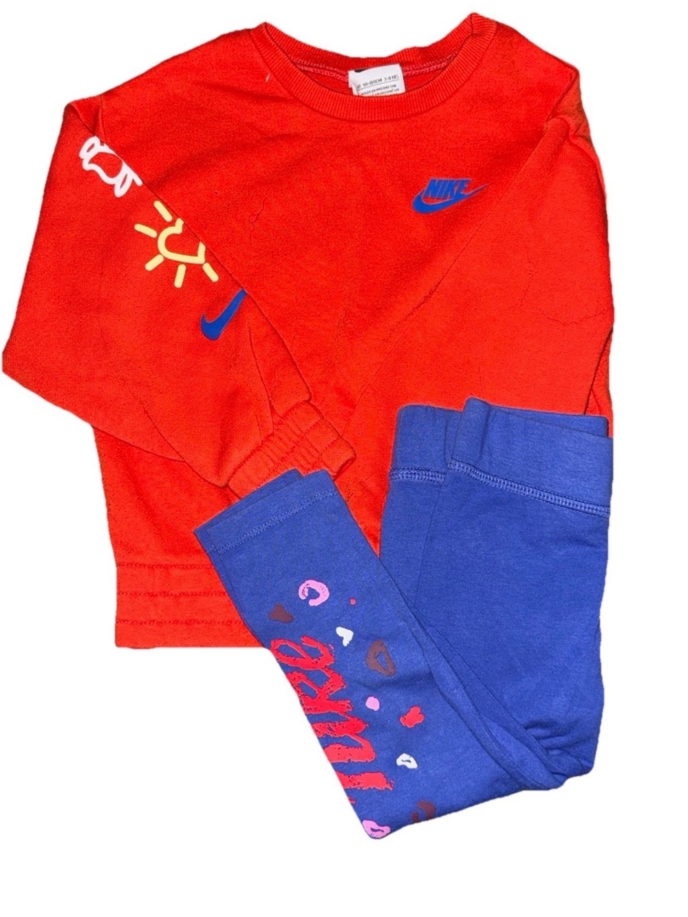 Nike Little Girls Xo Swoosh Crewneck Sweatshirt